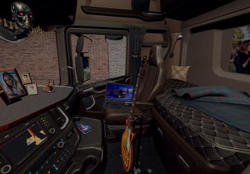 Brown Interior for Scania S&R 2016 version 0.9 for American Truck Simulator (v1.39.x, - 1.41.x)