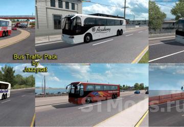 Bus Traffic Pack version 1.4.14 for American Truck Simulator (v1.49.x)