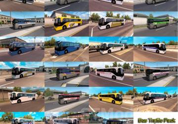 Bus Traffic Pack version 1.4.20 for American Truck Simulator (v1.55.x)