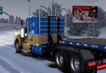 Christmas billboards version 1.0 for American Truck Simulator (v1.35.x, - 1.39.x)