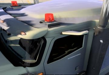 Digital Mirrors for International 9900i version 1.0 for American Truck Simulator (v1.43.x)