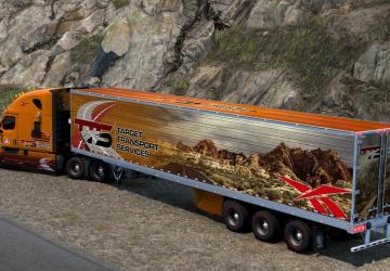 Combo Skin TTS for Freightliner Cascadia and SCS trailer v1.0 for American Truck Simulator (v1.45 - 1.46)