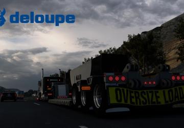 Corby Deloupe Lowboy version 1.0 for American Truck Simulator (v1.43.x)
