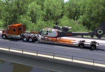 Cozad Lowbed Trailer version 15.08.21 for American Truck Simulator (v1.40.x, 1.41.x)