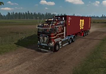 D-Tec 40ft. Container Trailer version 1.0 for American Truck Simulator (v1.35.x, 1.36.x)