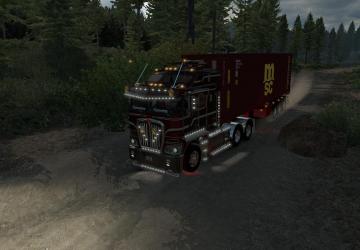 D-Tec 40ft. Container Trailer version 1.0 for American Truck Simulator (v1.35.x, 1.36.x)