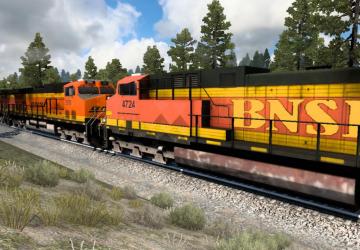 Enhanced Trains version 3.9.4 for American Truck Simulator (v1.46)