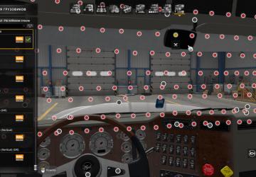 Additional Windshield Slots for International 9900i v0.1 for American Truck Simulator (v1.43.x)