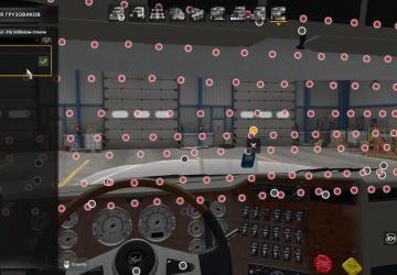 Additional Windshield Slots for International 9900i v0.1 for American Truck Simulator (v1.43.x)