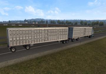 Double Trailers SCS Livestock version 1.0 for American Truck Simulator (v1.40.x, 1.41.x)