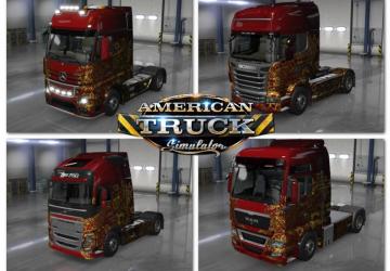 ETS2 Trucks version 1.1 for American Truck Simulator (v1.48.x)