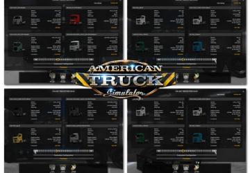 ETS2 Trucks version 1.1 for American Truck Simulator (v1.48.x)