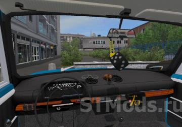 Fiat 124 version 1.9.2 for American Truck Simulator (v1.47.x)