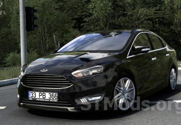 Ford Focus Hatcback - Sedan version 2.3 for American Truck Simulator (v1.55.x)