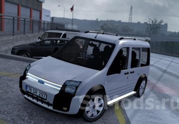 Ford Transit Connect version 1.9.1 for American Truck Simulator (v1.46.x, 1.47.x)