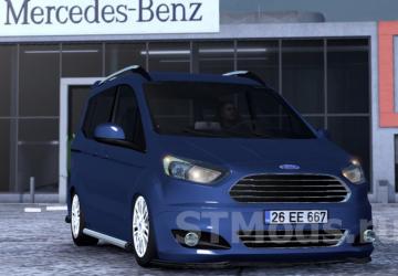Ford Tourneo Courier version 1.8.1 for American Truck Simulator (v1.46.x, 1.47.x)