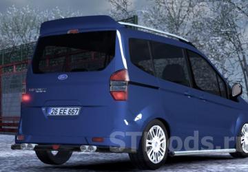 Ford Tourneo Courier version 1.8.1 for American Truck Simulator (v1.46.x, 1.47.x)
