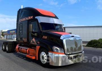 Freightliner Cascadia 125 version 2.10 for American Truck Simulator (v1.54.x)