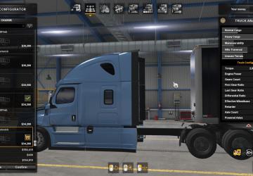 Freightliner Cascadia Parts pack version 1.0.2 for American Truck Simulator (v1.41.x)