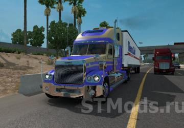 Freightliner Coronado version 1.6 for American Truck Simulator (v1.47.x)