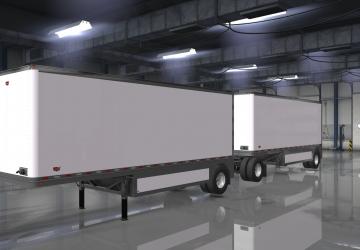 Freightliner Day Cab + Fedex 28 Pup Trailer v1.0 for American Truck Simulator (v1.35.x, 1.36.x)