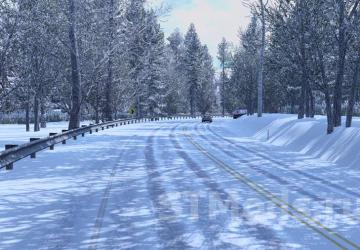 Frosty Winter Weather version 5.0 (09.02.24) for American Truck Simulator (v1.49.x)