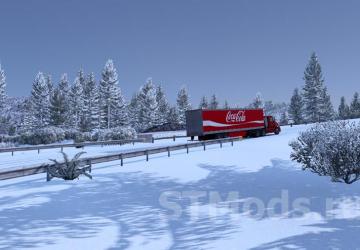 Frosty Winter Weather version 5.0 Fix for American Truck Simulator (v1.49.x)
