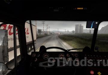 Realistic Rain version 5.1 for American Truck Simulator (v1.54.x)