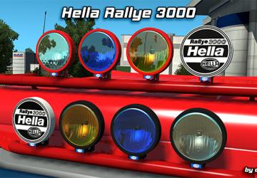 Hella Rallye 3000 version 1.6 for American Truck Simulator (v1.42.x, 1.43.x)