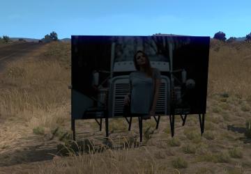 Hot billboard ads version 1.01 for American Truck Simulator (v1.35.x, - 1.38.x)