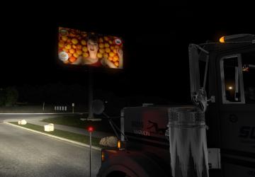 Hot billboard ads version 1.0 for American Truck Simulator (v1.36.x, - 1.38.x)
