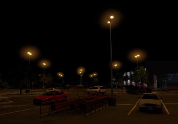 HPS Orange Street Lighting version 1.3 for American Truck Simulator (v1.43.x)