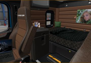 Interior for Freightliner Cascadia 2019 version 0.9 for American Truck Simulator (v1.39.x)