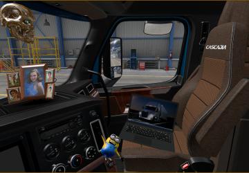 Interior for Freightliner Cascadia 2019 version 0.9 for American Truck Simulator (v1.39.x)