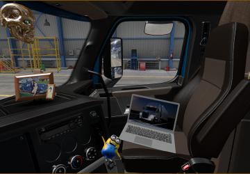 Interior for Freightliner Cascadia 2019 version 0.9 for American Truck Simulator (v1.39.x)