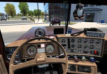 Interior for Mack Superliner version 1.0 for American Truck Simulator (v1.45)