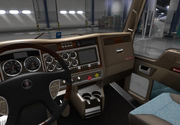 Interiors for Kenworth T800 version 1.0 for American Truck Simulator (v1.35.x, - 1.38.x)