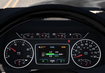 International Lonestar Customised Dashboard v1.1 for American Truck Simulator (v1.40.x, 1.42.x)