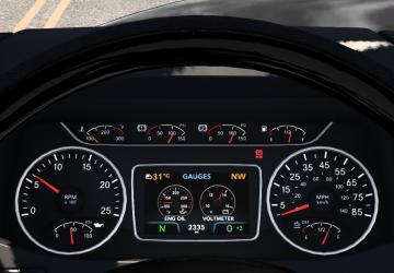International Lonestar Customised Dashboard v1.1 for American Truck Simulator (v1.40.x, 1.42.x)