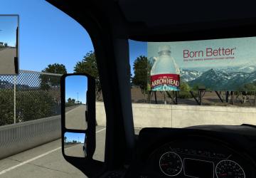 International Lonestar New Mirrors version 1.0 for American Truck Simulator (v1.40.x, 1.41.x)