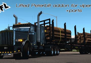 JF Logging Lifted Addon for Peterbilt 389 Modified v1.0 for American Truck Simulator (v1.35.x, - 1.38.x)