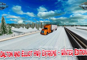 Map Map Dalton and Elliot Winter version 1.49.1.4 for American Truck Simulator (v1.49.x)