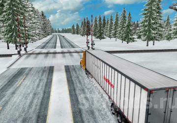 Map Map Dalton and Elliot Winter version 23.10.23 for American Truck Simulator (v1.48.2)