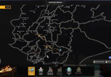 Ecuador map version 1.0 for American Truck Simulator (v1.45.x)