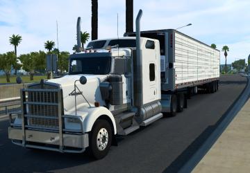 Kangaroo Bar for Kenworth W900 version 1.0 for American Truck Simulator (v1.40.x)