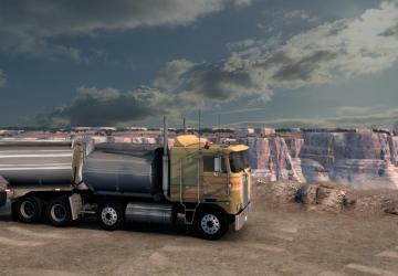Kenworth K100E Drom Addon version 1.0 for American Truck Simulator (v1.45.x)