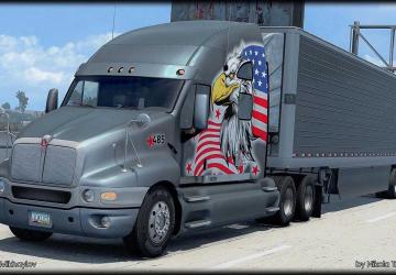 Kenworth T2000 version 1.0 for American Truck Simulator (v1.48.x)