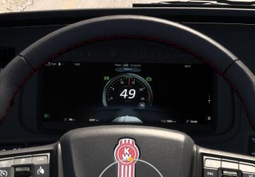 Kenworth T680 2022 Improved Dashboard version 1.7 for American Truck Simulator (v1.54.x)