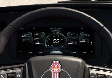 Kenworth T680 2022 Improved Dashboard version 1.7 for American Truck Simulator (v1.54.x)