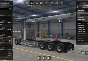 Kenworth W900 8x6 Tri Drive version 1.0 for American Truck Simulator (v1.39.x)